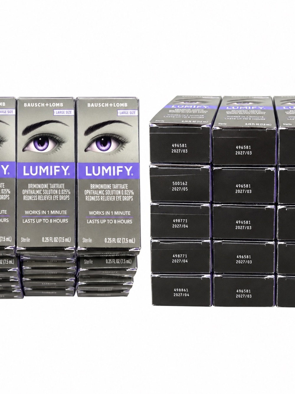 Lumify Redness Reliever Eye Drops 0.25 fl oz 7.5 mL Lot of 15 Exp 2027